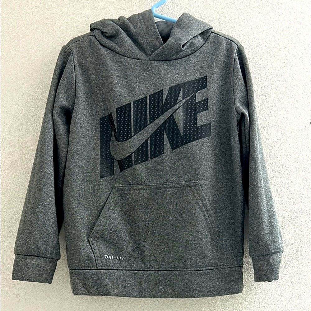 Nike Gray Sweatshirt Hoodie Classic Design dri fit